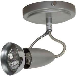 Globe Satelit One Light Flush Mount Ceiling Fixture with Curved Arm 