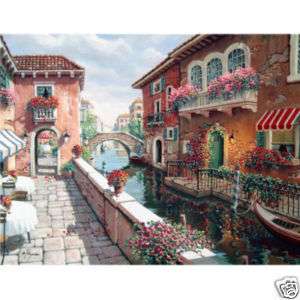 Bob Pejman AFTERNOON IN VENICE 20X26 Signed Canvas New  