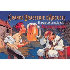  Grande Brasserie dArcueil 12x18 Giclee on canvas