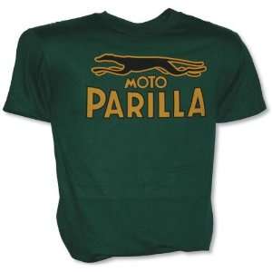  Metro Racing Moto Parilla T Shirt , Color Green, Size Lg 