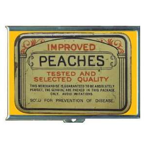 Vintage Condom Tin Peaches ID Holder, Cigarette Case or Wallet MADE 