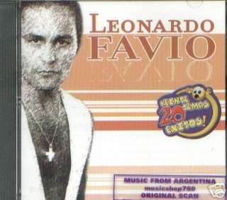 LEONARDO FAVIO, VEINTE TEMAS 20 EXITOS. FACTORY SEALED CD. IN SPANISH 