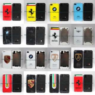 WorldAuto Icon Glass Full Back Battery Cover Case Door for iPhone 4 
