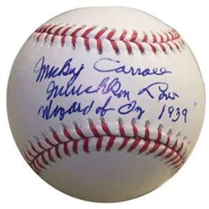  Mickey Carroll Autographed Baseball