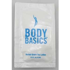  BodyBasics Herbal Green Tea Lotion 0.50oz Packette Case 