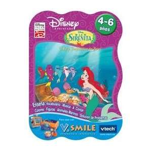   Disney Princesas   La Sirenita Spanish Vsmile Cartridge Toys & Games