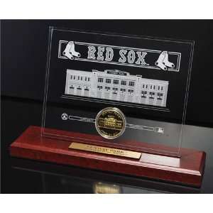  Boston Red Sox Fenway Park 24KT Gold Desktop Etched 