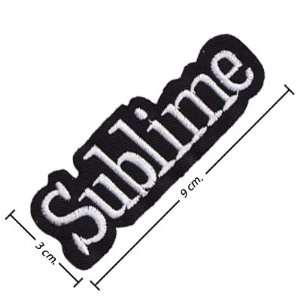 Sublime Music Band Logo I Embroidered Iron on Patches  