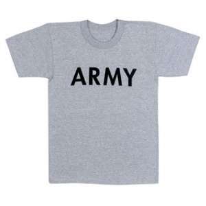  66080 Kids Army Logo T Shirt (X Small)