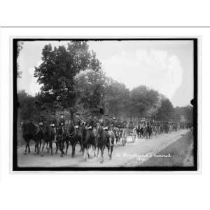  Historic Print (L) Military funeral, Lt. Hazelhurst, 1912 