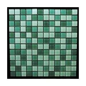  Aquamarine Glass Tile Mosaic Blend