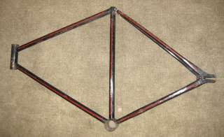 TEENS OR 1920S EARLY ANTIQUE AMERICAN RACING BICYCLE FRAME, MAKER 