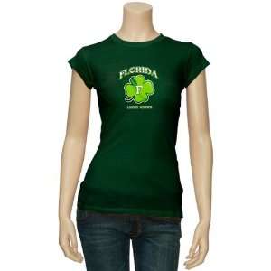  Florida Gators Ladies Green St. Patricks Day Lucky Mascot 