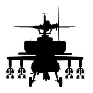  Vinyl wall decal  Attack helicopter sticker, Huge decal 