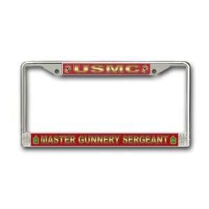  US Marine Corps Master Gunnery Sergeant License Plate 