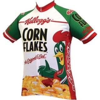   World Jerseys Mens Kelloggs Corn Flakes Short Sleeve Cycling Jersey