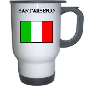  Italy (Italia)   SANTARSENIO White Stainless Steel Mug 