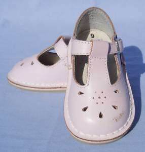 Girls LAMOUR Pink Leather T Strap Mary Jane Shoes Sz 6  