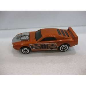  70s Style Mustang With External Hood Scoop and Tailfin Matchbox Car 