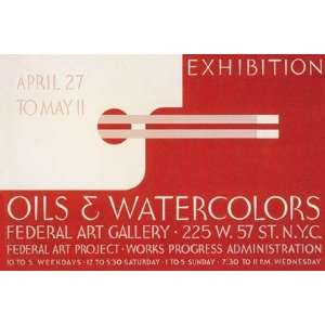   Exhibition Federal Art Gallery by Wpa 18x12
