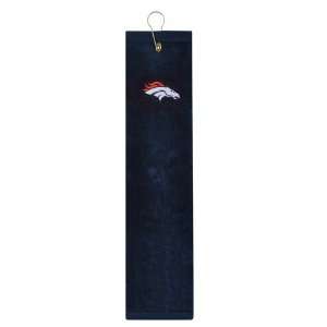  Denver Broncos Embroidered Tri Fold Golf Towel Sports 