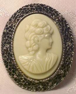 Thanks for bidding on this vintage Victorian Lady cameo pin or brooch