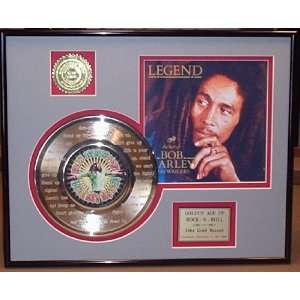 Bob Marley Legend Get Up Stand Up Framed 24kt Gold Record Display 