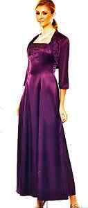Annabelle 8156 Eggplant Purple Mother of the Bride Dress Formal 