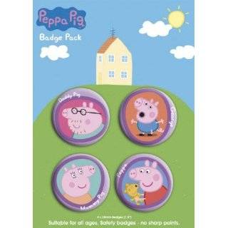 Posters Peppa Pig Badge Pack   4 X 38mm Safety Badges (6 x 4 inches)