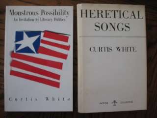 lot of 5 books by Curtis White and ALL signed by the author