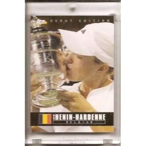  2005 Ace Authentic Henin Hardenne Belgium #04 Tennis Card 
