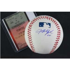  Justin Upton Autographed Major League (OML) Baseball 