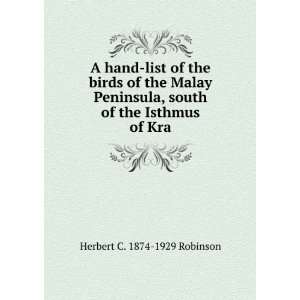   , south of the Isthmus of Kra Herbert C. 1874 1929 Robinson Books
