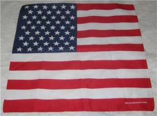 US USA AMERICA Flag Bandana Handkerchief Scarf  