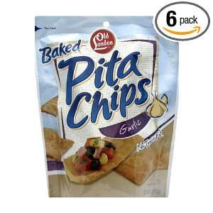 Old London Pita Chips Garlic, 6 ounces Grocery & Gourmet Food