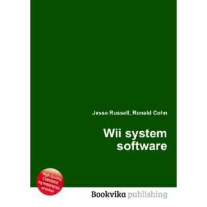  Wii system software Ronald Cohn Jesse Russell Books