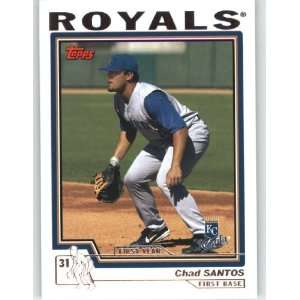 2004 Topps Chrome Traded Refractors #T203 Chad Santos FY RC   Kansas 
