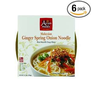Asian Meals Premium Soup Noodle Bowls, Ginger Spring Onion, 3.7 Ounce 