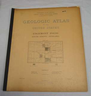 1904 USGS GEOLOGIC FOLIO No. 108/EDGEMONT Quadrangle/4Full Page Maps 