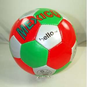   Soccer Ball   Red, White & Green Mexico Design