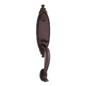   Bronze Oval Ribbon Dummy Handleset with a Smooth Handle Featuring