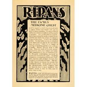 1900 Ad Ripans Tabules Aloe Roosevelt Hospital New York Medicine Chest 