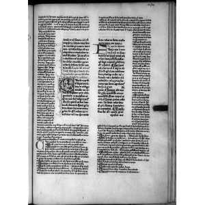 Printed vellum page from Corpus Juris Civilis,1468,text