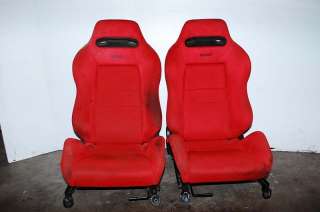 JDM Acura Integra DC2 Type R OEM Red Recaro Seats B18C EK9 EG6  