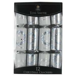  Tom Smith Ice Cube Silver Christmas Crackers   12 pack 