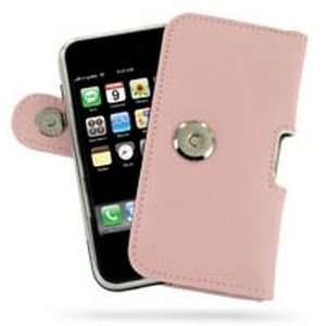  Apple iPhone 3GS Leather Horizontal Pouch Type Case (Pink 