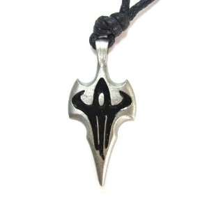 Hornet for Individualistic Assured Pewter Pendant on Corded Necklace 