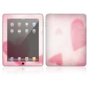    DecalSkin iPad Graphic Cover Skin   Glitter Heart Electronics