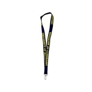  University of Michigan Wolverines Lanyard M Univ. Of Mi 