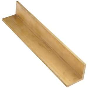 Brass 385 Extruded Angle, Half Hard Temper, ASTM B455, 1/4 Thick, 3 